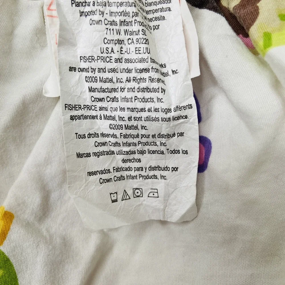 Fisher Price Precious Planet Crib/Toddler Bed Fitted Sheet Jungle Animals